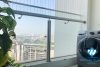 Two-bedroom apartment for rent, fully furnished, new high floor, beautiful view of lake and golf course